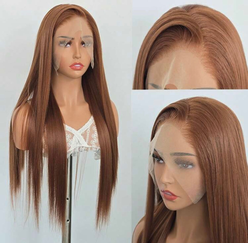 24” Luxury Ginger Miss Anna human blend Wig