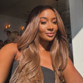 22” Long Wave Kanekalon brown hair | high quality human blend