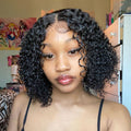 10” Brazilian Deep Wave Curly Bob Wig | 4x4 Glueless Closure