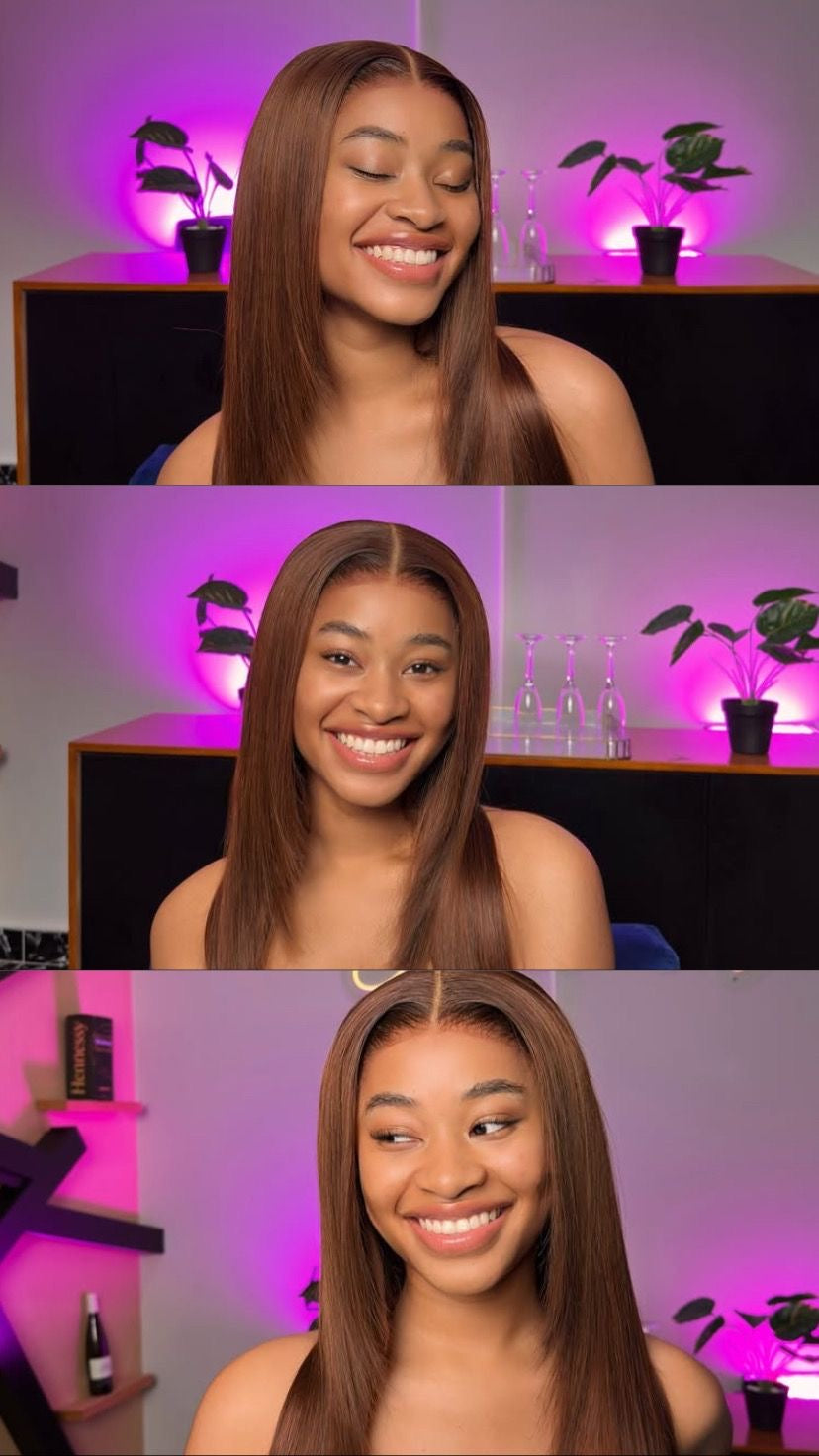 24” Luxury Ginger Miss Anna human blend Wig