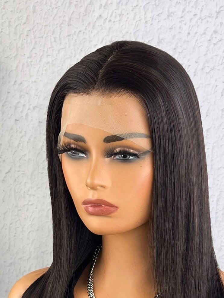 24” Jet black Miss Nior Bussdown | Human Blend
