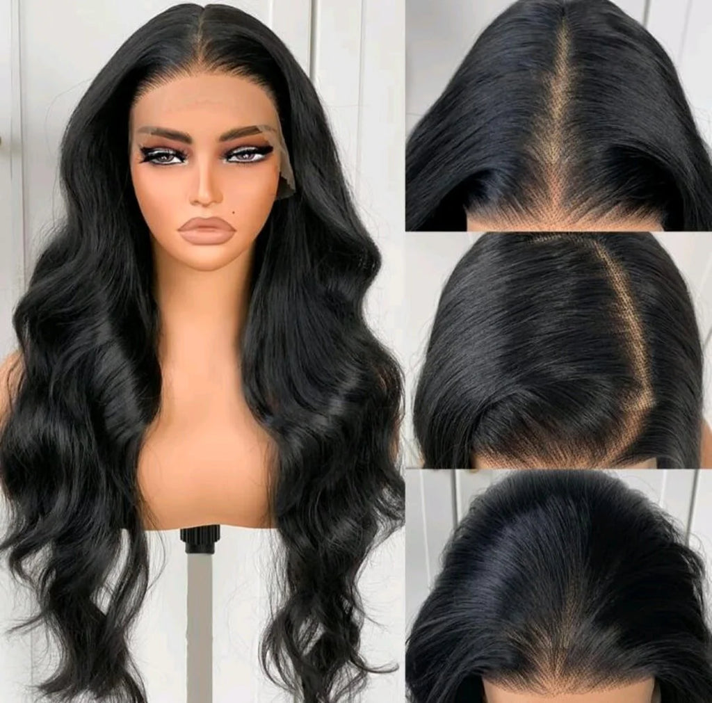 Starter combo | Human hair Glueless Bob Wig | 20” Headbang human blend wig | 28” Black Body Wave human hair blend wig