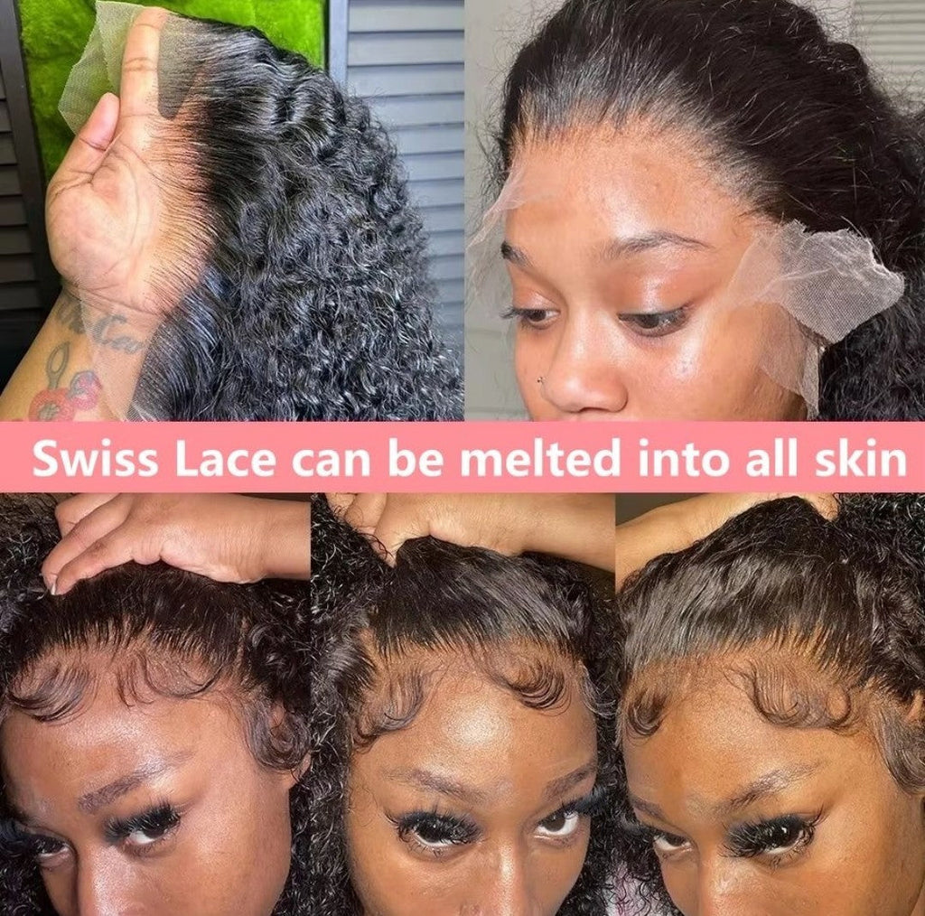 22” Brazilian Hair Water Wave Glueless Wig | 13x4 Full Frontal
