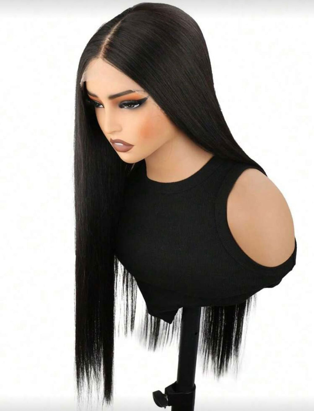 24” Jet black Miss Nior Bussdown | Human Blend